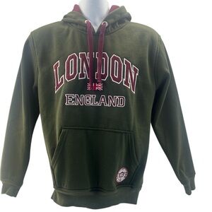 London England Embroidered Hoodie